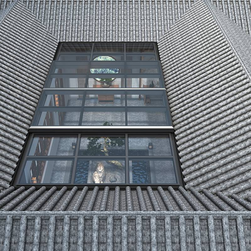 Breathable Sliding Skylight At The Patio Entrance