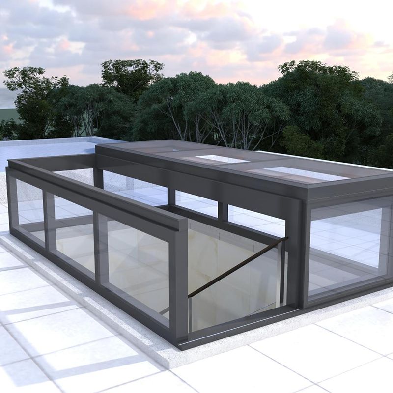 L-Shaped Sliding Skylight